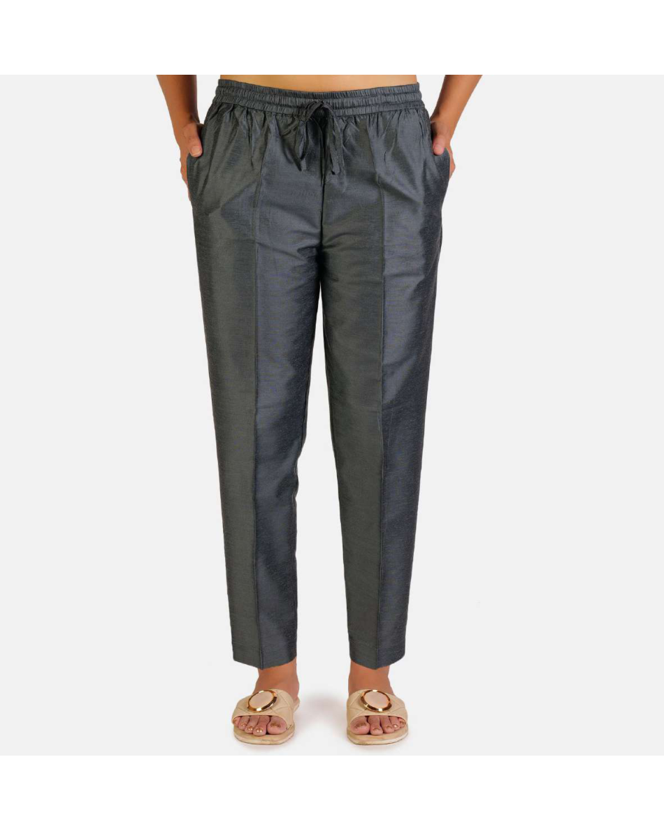 women silk pants