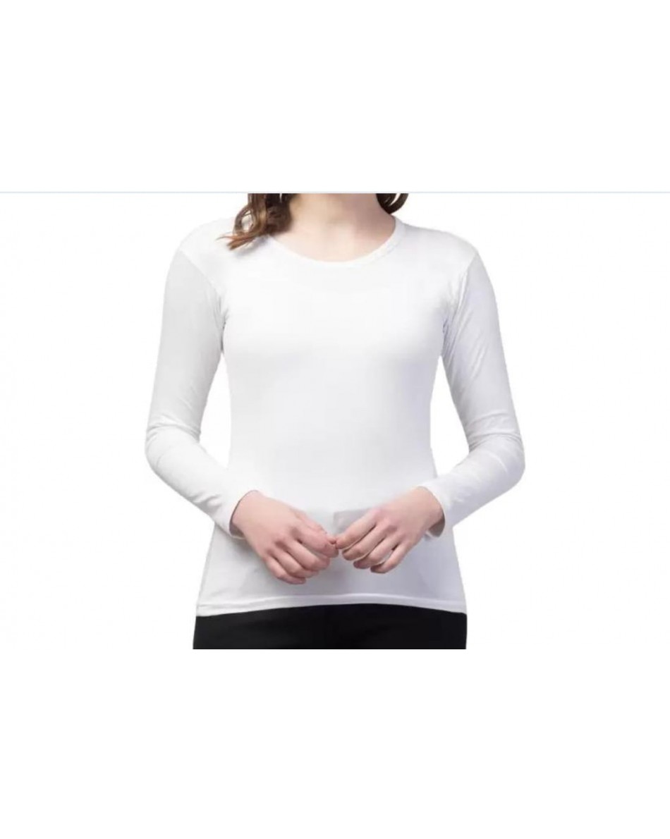 UNE ROBE  full sleeve ladies wear white [ thick fabric ]