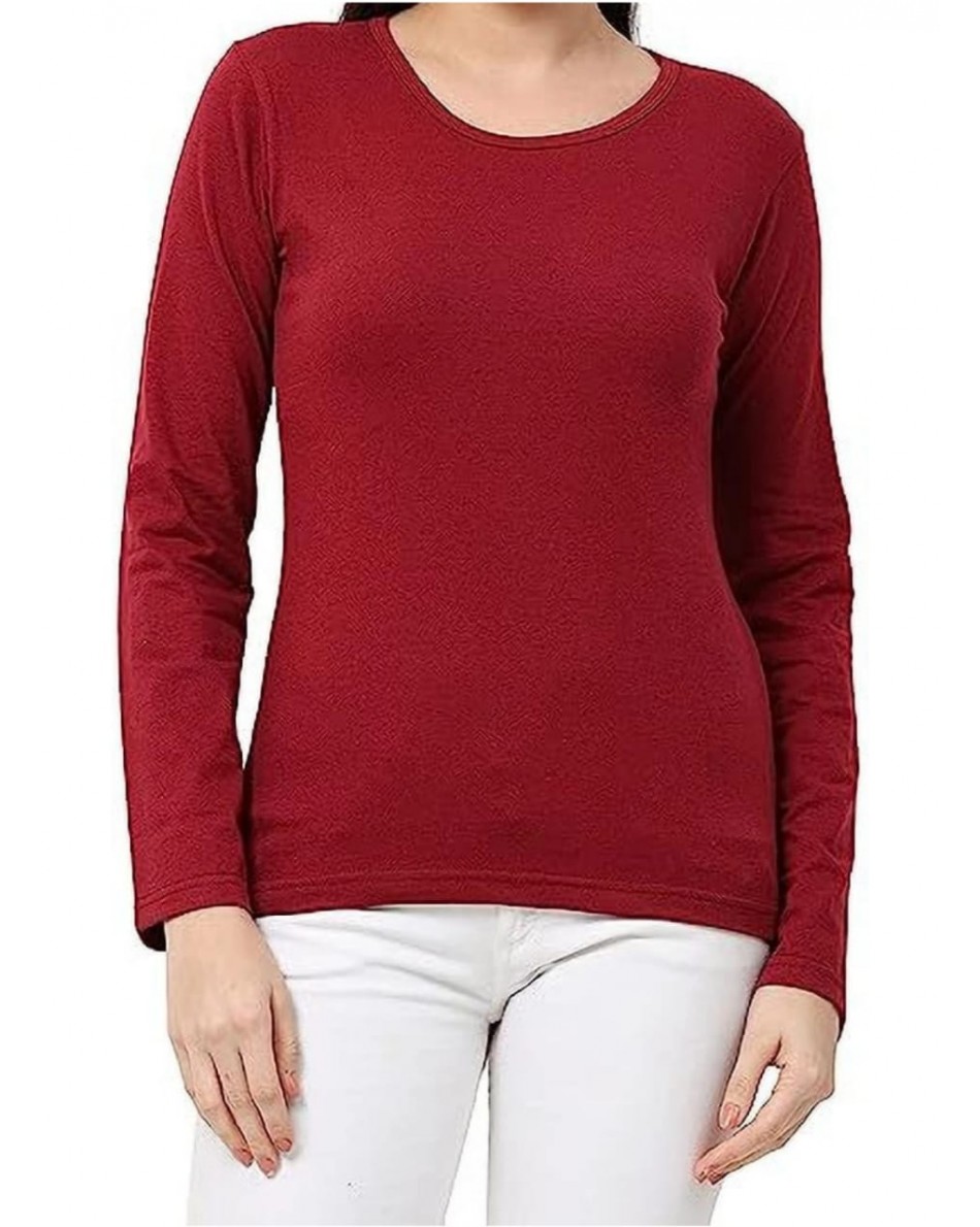 IRONA Ladies Full Sleeve Inner meroon