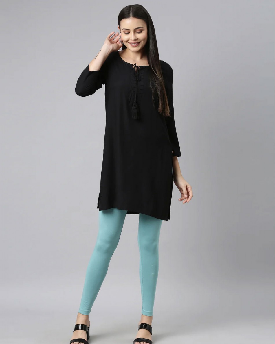 pool blue Ankle Length Leggings