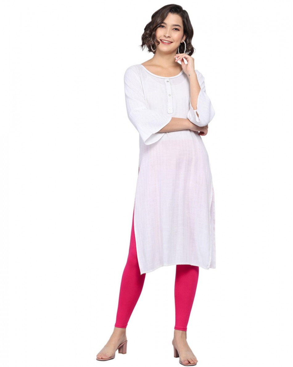 Rani Pink Ankle Length Leggings