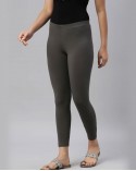 Steel Gray Ankle Length Leggings