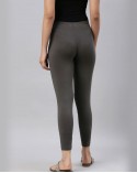 Steel Gray Ankle Length Leggings