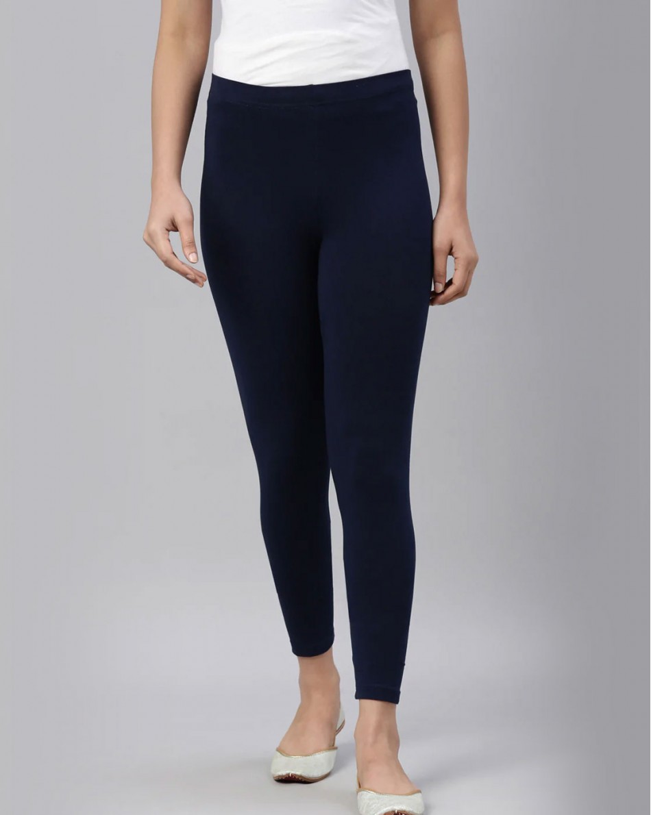 Navy Blue Ankle Length Leggings 