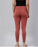 Rust Brown Ankle Length Leggings