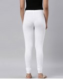UNE ROBE White Churidar Leggings 