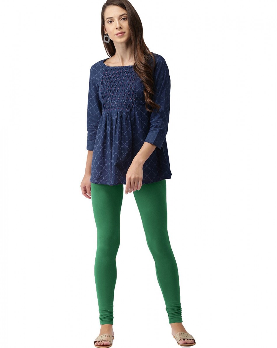 Pak Green Churidar Leggings 