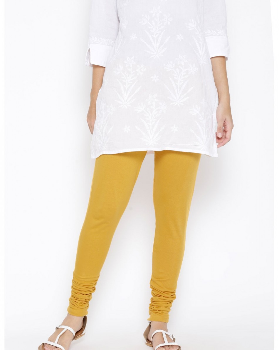 Mustard Yellow Churidar Leggings 