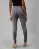 Gray Melange Churidar Leggings 