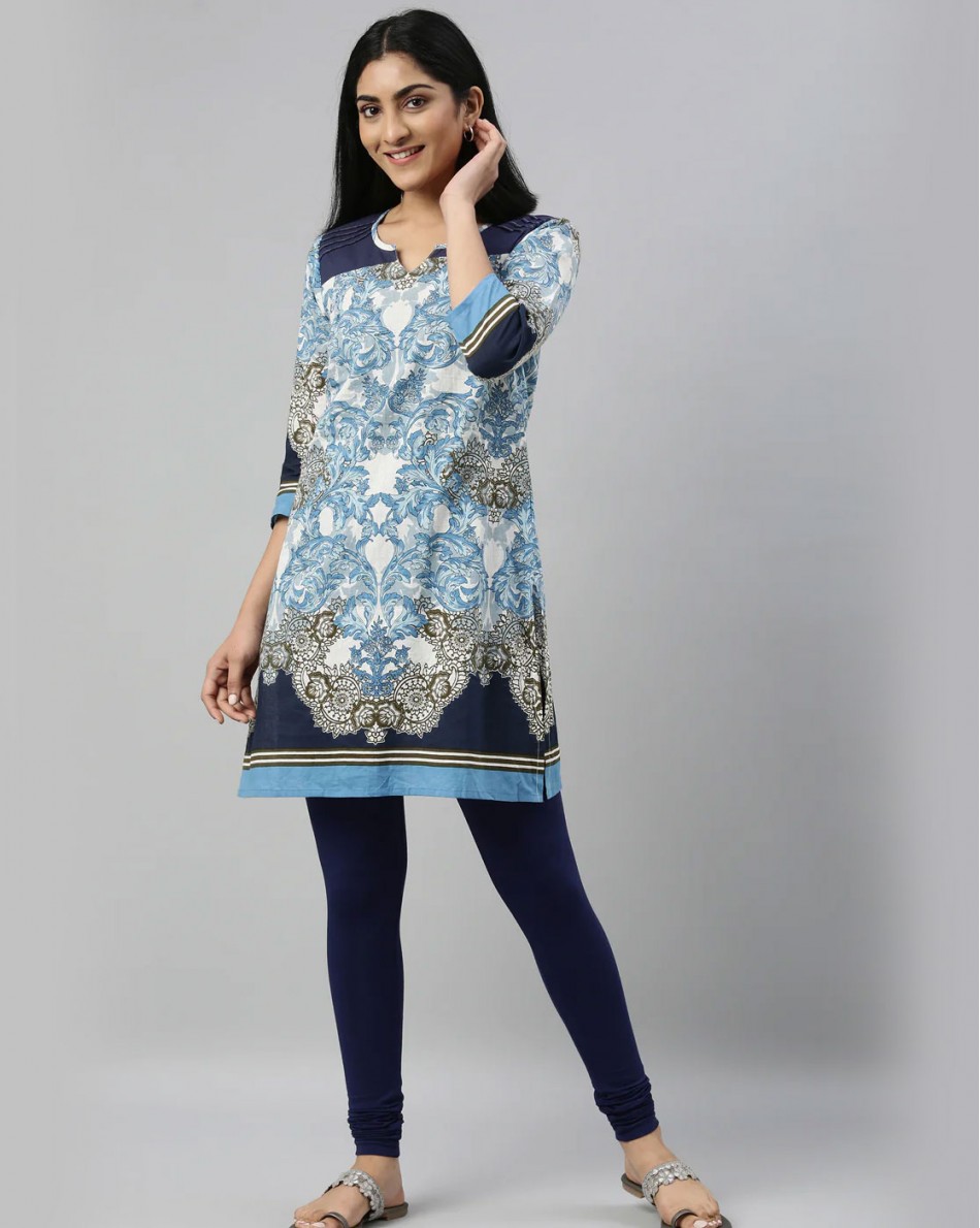 Ink Blue Churidar Leggings 