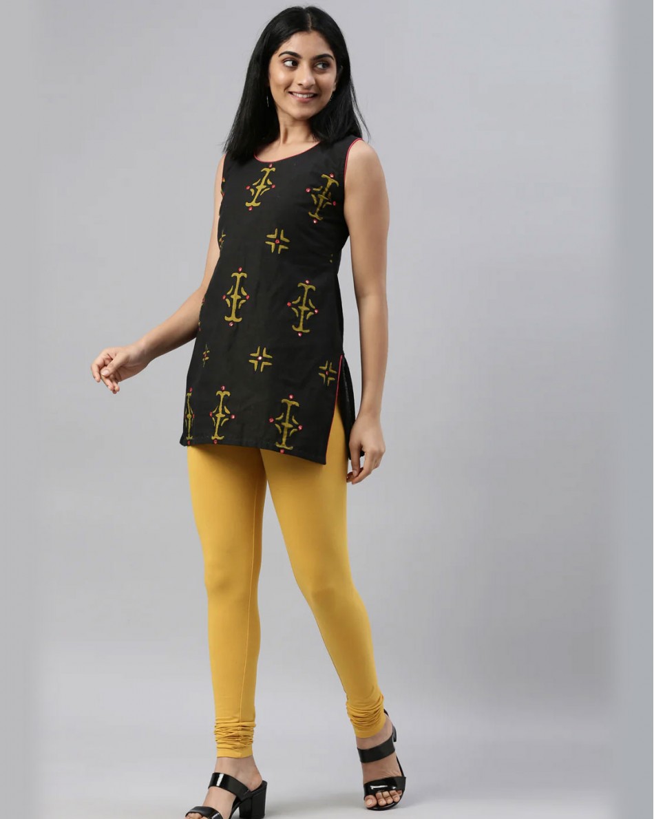 Golden Yellow Churidar  Leggings 