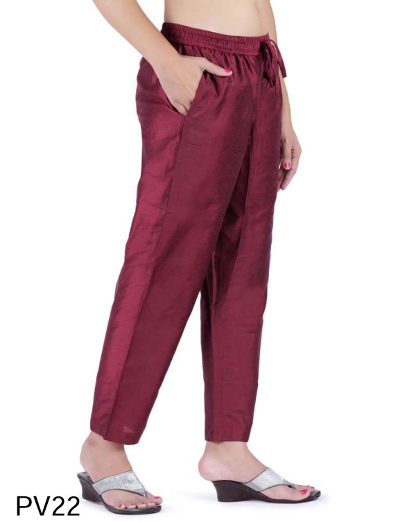 women poly viscose pants
